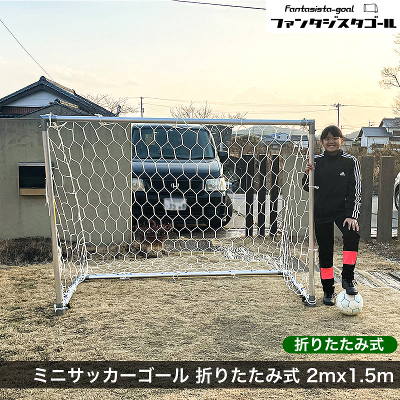 フットサルゴール　ミニサッカーゴール　 3m×2m 公式サイズ　美品 フットサルゴール 3m×2m 公式サイズ 組み立て式 キャリーバッグ